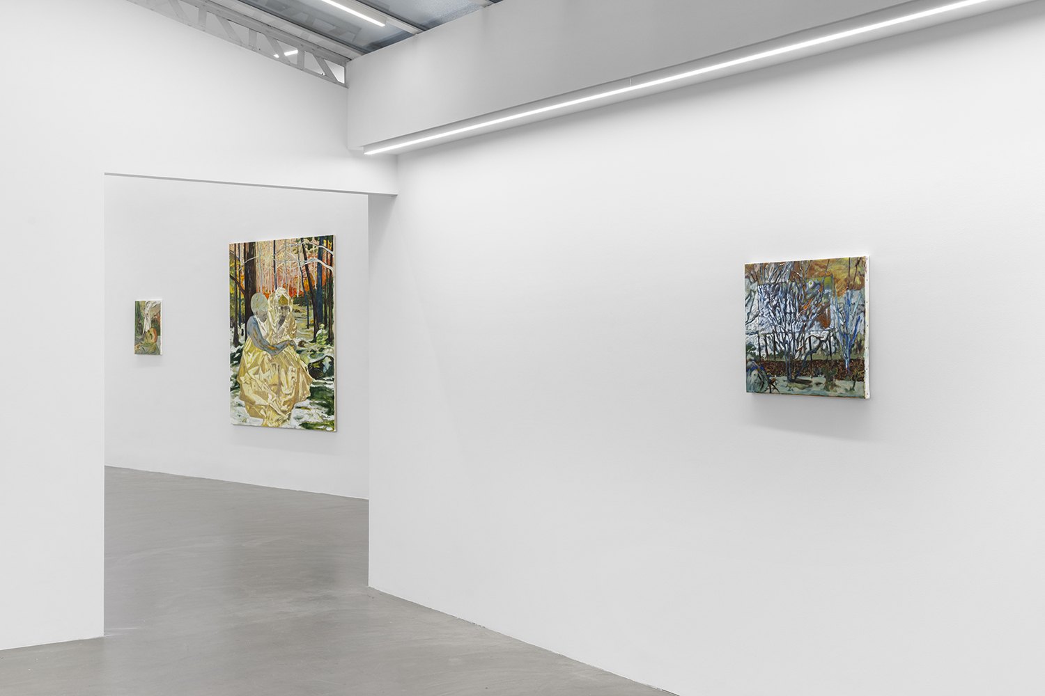 Installation view of Land Between the Lakes, Bremond Capela, Paris, France, 2025
